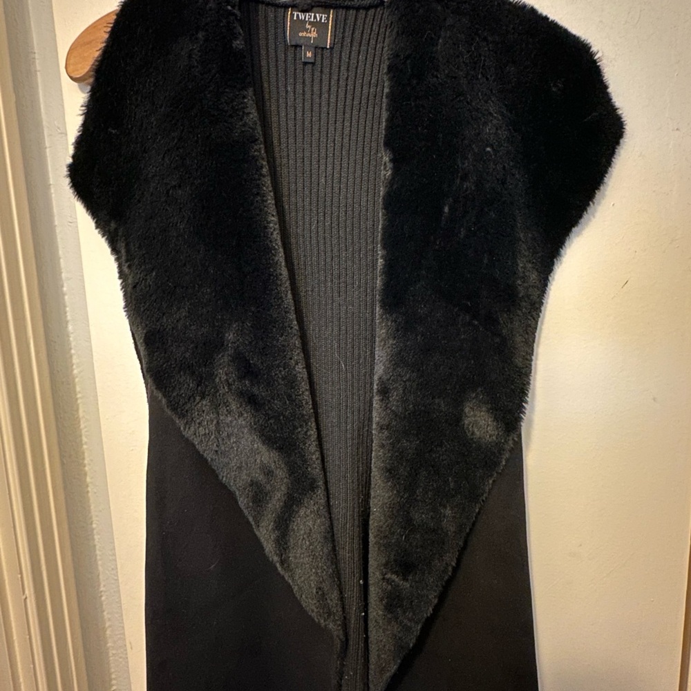 Twelve by Twelve Black Knit Vest